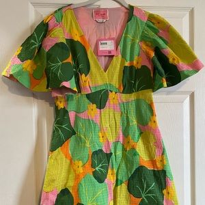 Kate Spade Cucumber Floral Swing Dress.